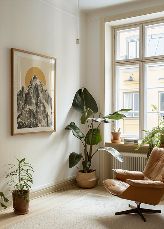 Horská krajina plakát