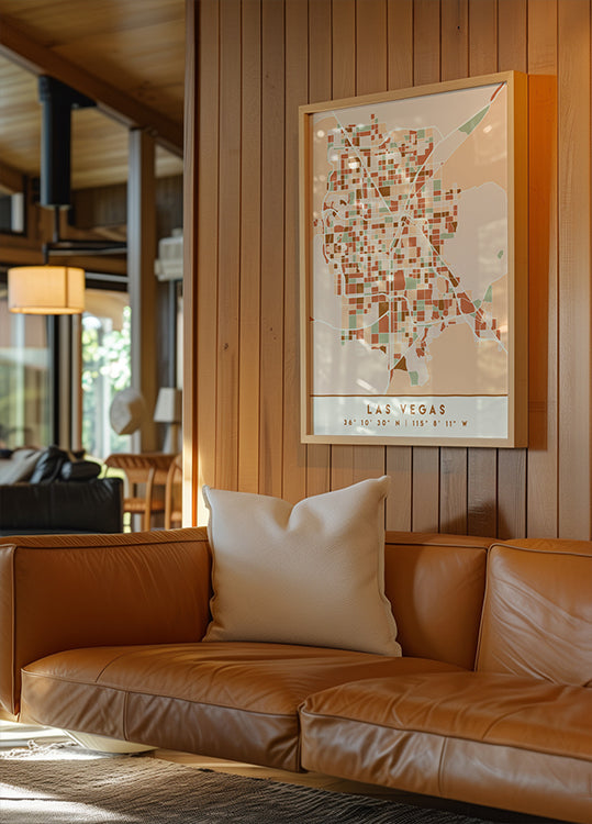 Plakát Black Maps Earth Tones 38