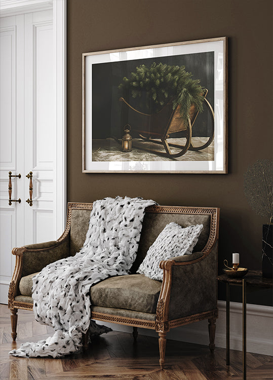 Vánoční saně plakát