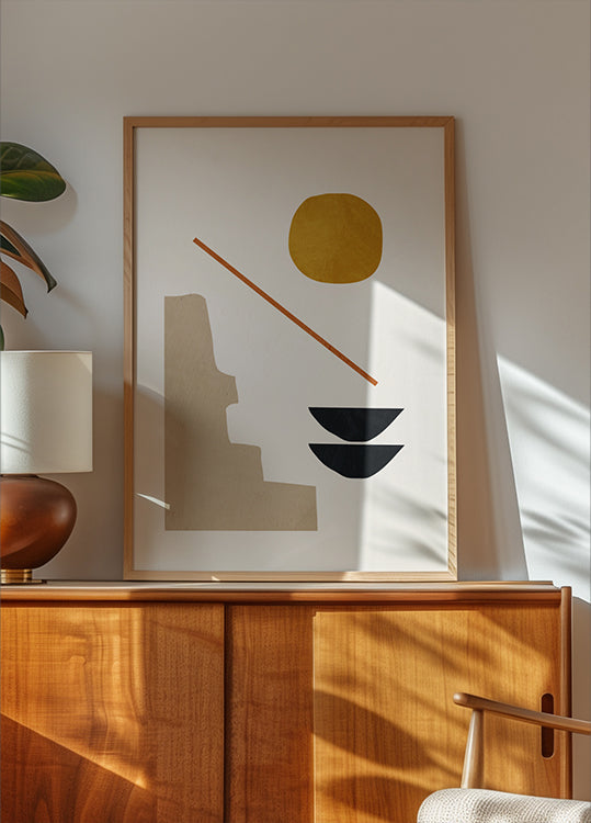 Abstraktní minimální 6 plakát