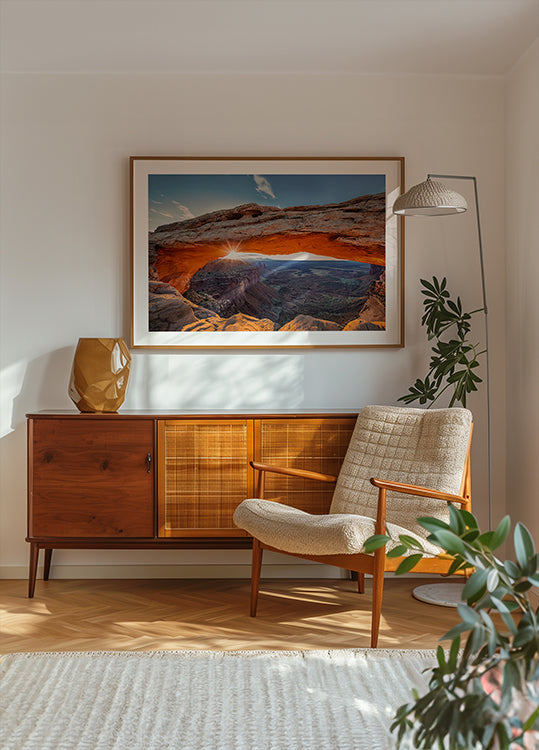 Východ slunce v Mesa Arch