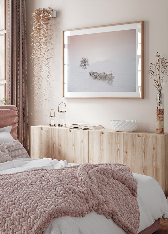 Plakát Hejno hledá jídlo