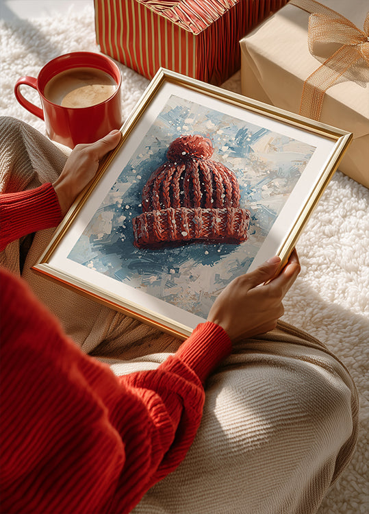 Plakát Mütze im Schnee