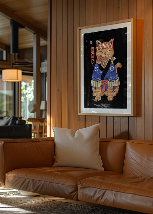 Plakát Sushi Meowster