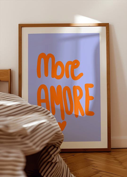 Tučná typografie v zářivě oranžovém plakátu