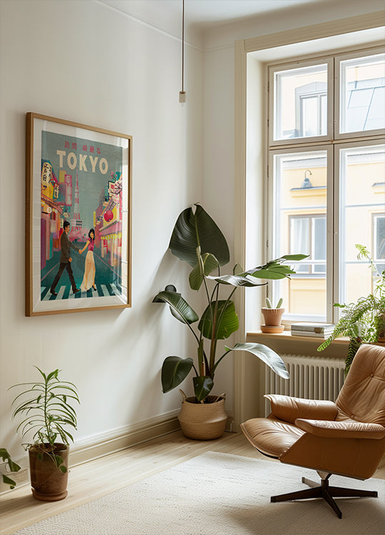 Tokyo Japan Travel Art Plakát