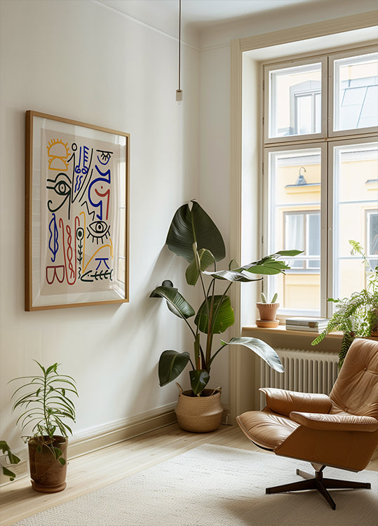 Mystické symboly plakát