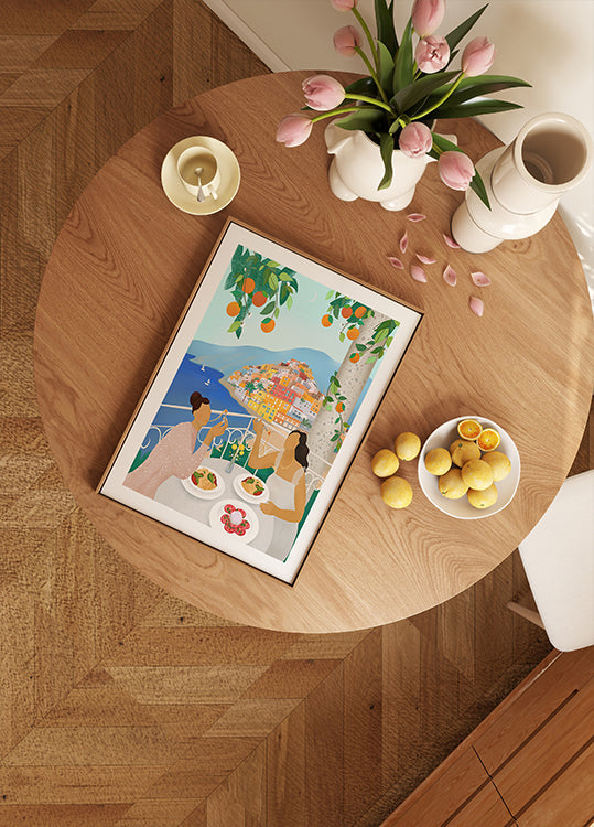 Plakát Dívky v Positanu