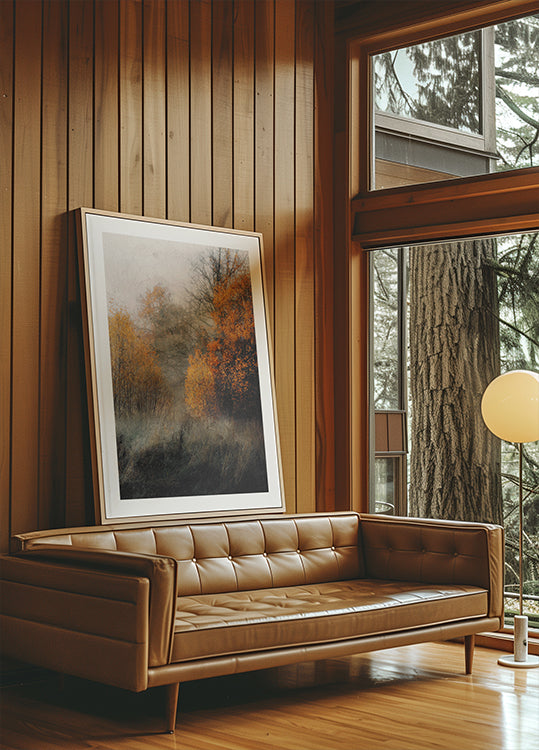 Podzimní lesní plakát