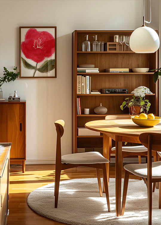 Květinové V červené pro Cierra Plakát