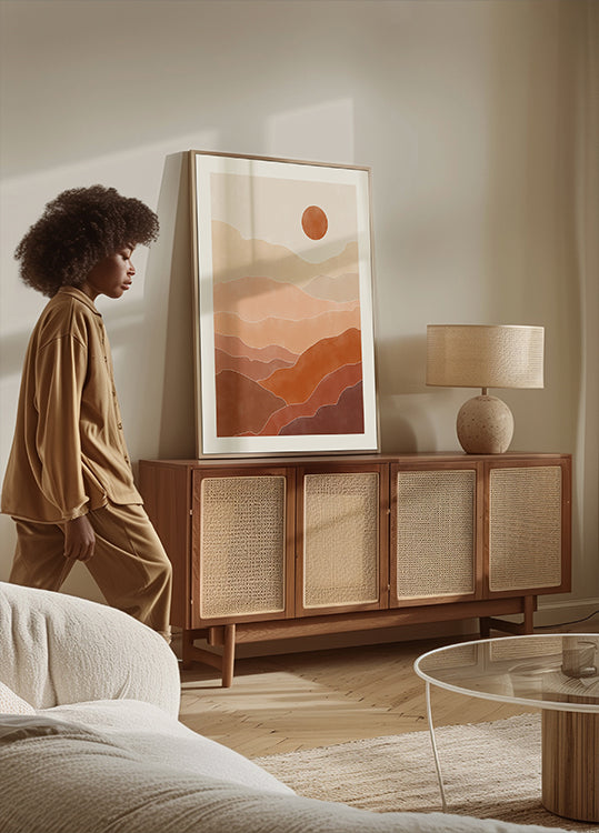 Pouštní východ slunce