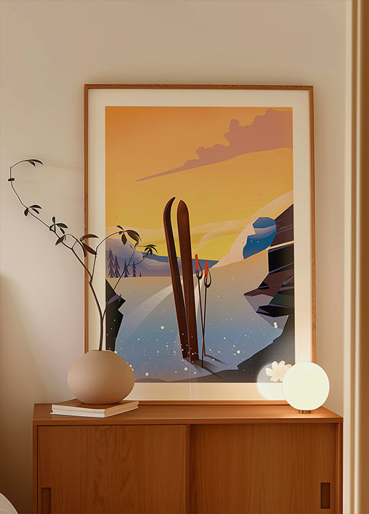 Plakát na lyžařský výlet