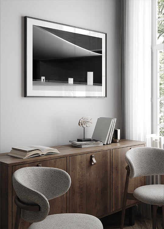 Bílé dveře plakát