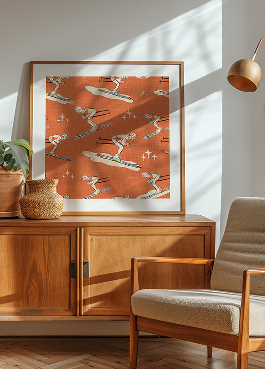 Zimní sporty Retro Vintage Ski Blue.png (NOVÉ)