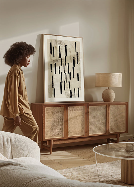 Plakát s minimálními čarami