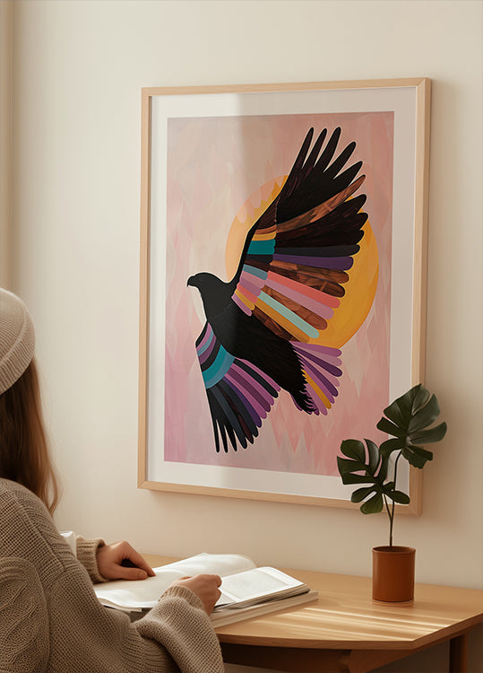 Plakát probouzejícího se ptáka