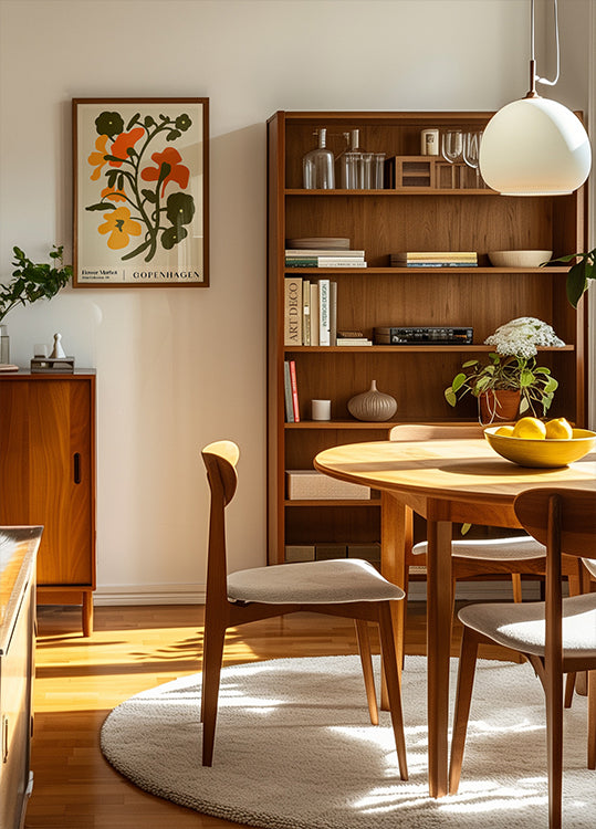 Květinový trh. Kodaňský plakát