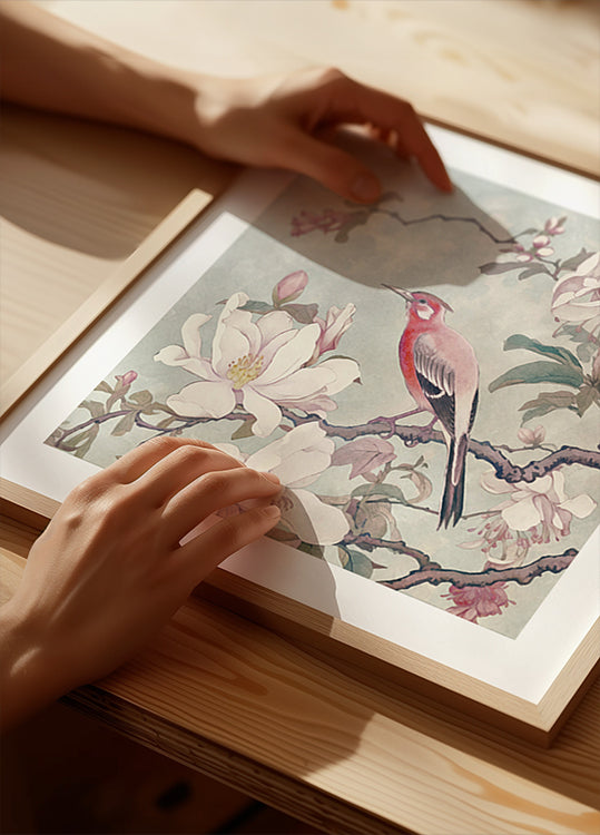 Chinoiserie Bird Spring Vibes 004 Plakat