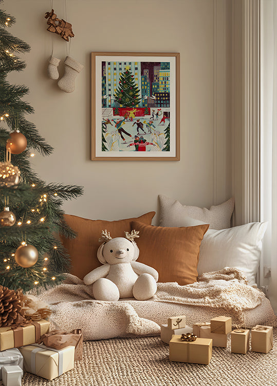 Plakát Bruslení v Rockefellerově centru