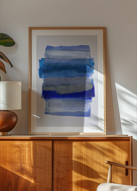 Abstraktní tahy štětcem 45Y plakát