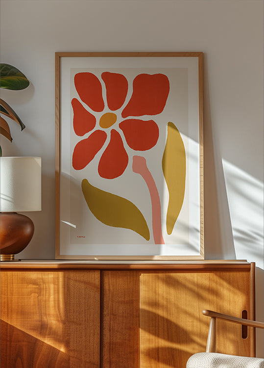 Daisy květinový plakát