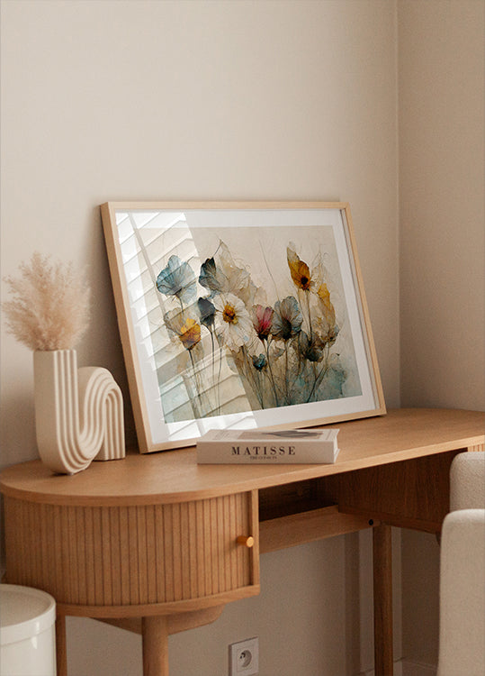 Plakát šeptající květy