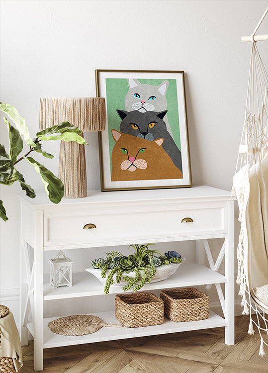 Plakát Cat Trio