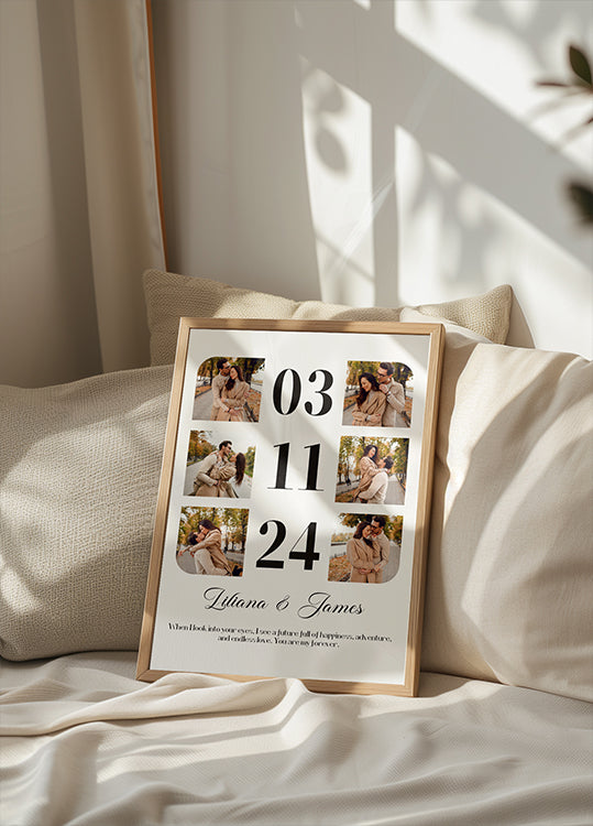 Můj první rok Photo Collage Plakát