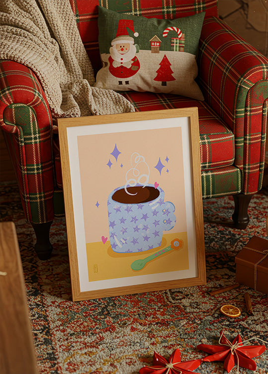 Retro ilustrace Coffee Time (NOVINKA)