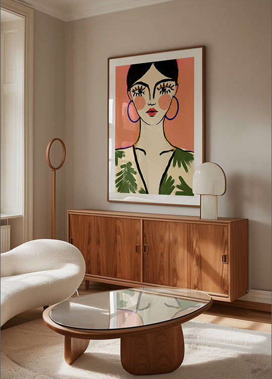 Odvážný plakát elegance