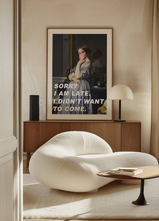 Omlouvám se, že jsem pozdě. Nechtěl jsem přijít. Plakát