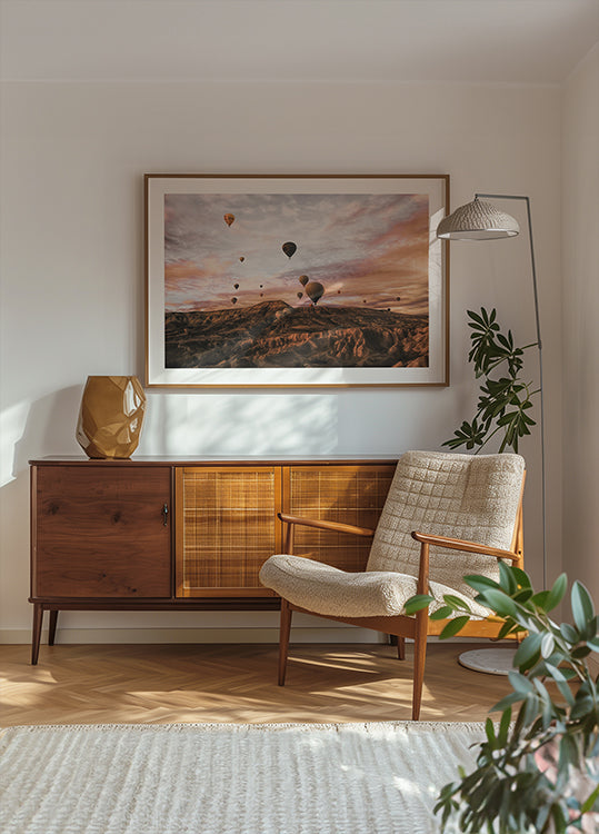 Plakát na horkovzdušný balón Cappodocia