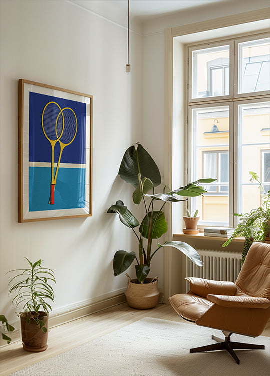 Dřevěné badmintonové rakety