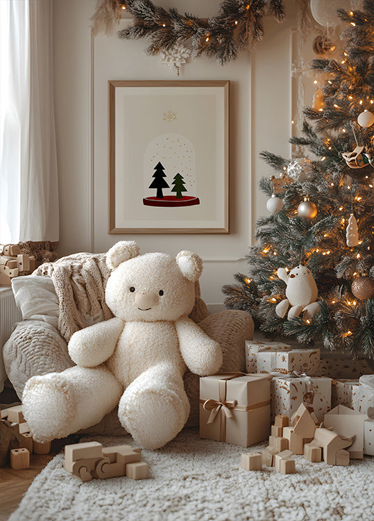 Tančící sněhové vločky plakát