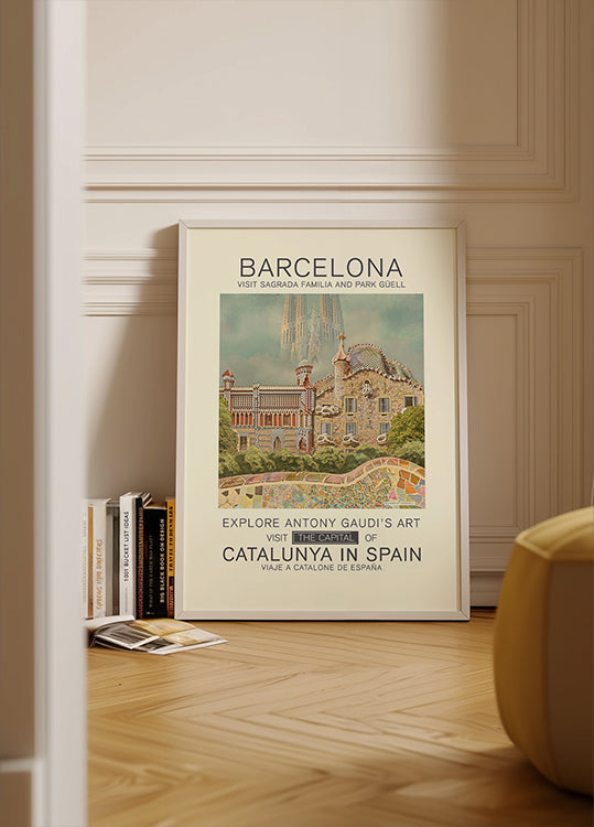 Barcelona tisk plakátu
