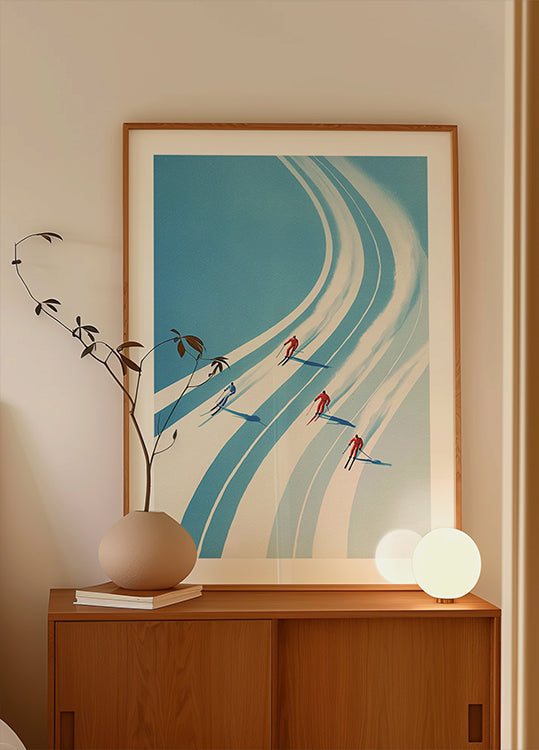 Čtyři lyžaři plakát