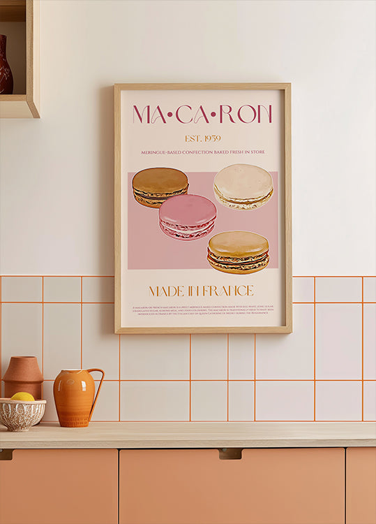 Francouzský plakát Macaron Delight