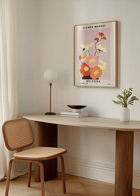 Květinový trh. Boloňský plakát