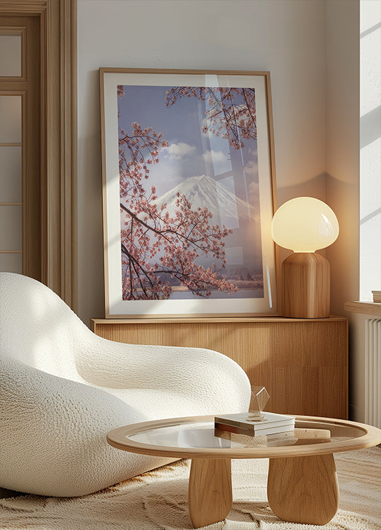 Plakát Mt.Fuji v třešňových květech