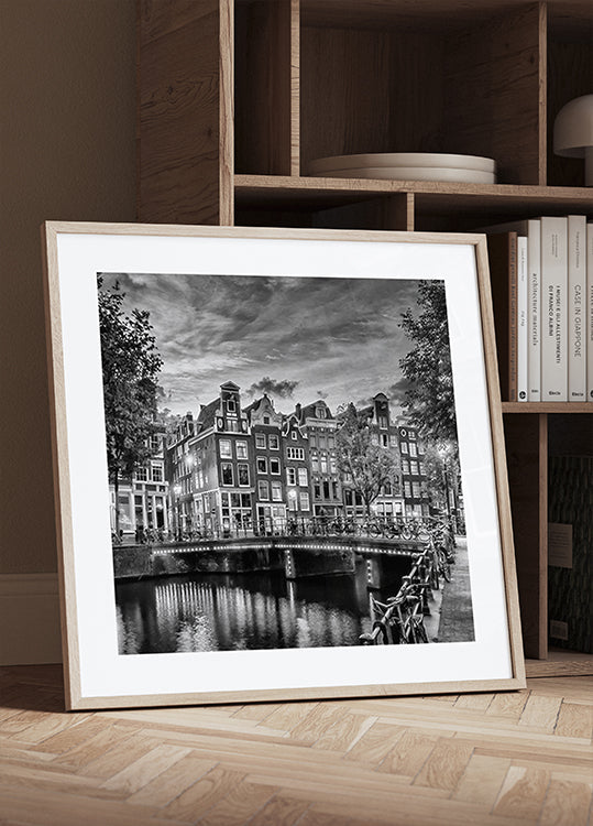 AMSTERDAM Idylický dojem z Single - Monochrome Plakát