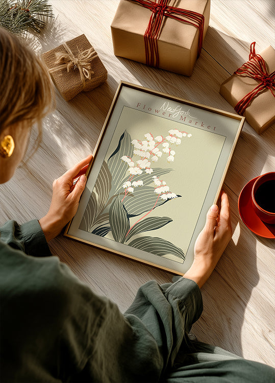 Květinový trh New York Plakát Konvalinka