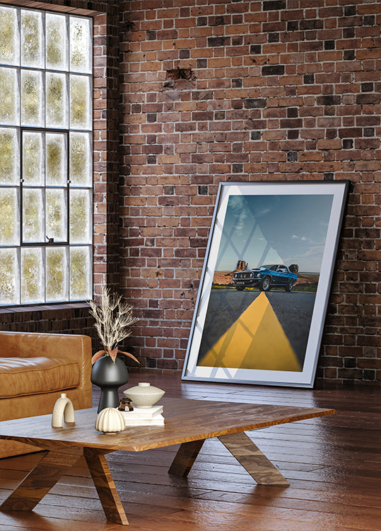 Americký plakát s koňskou silou