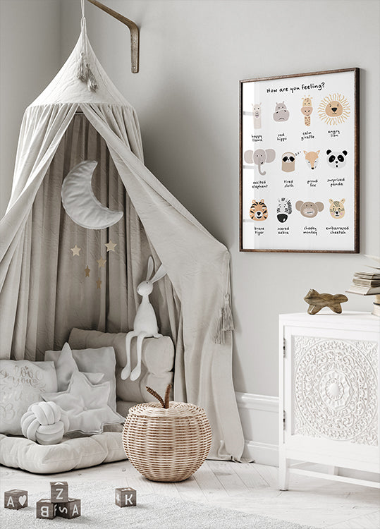 Dětská uklidňující meditace emoce tisk 1 Plakát