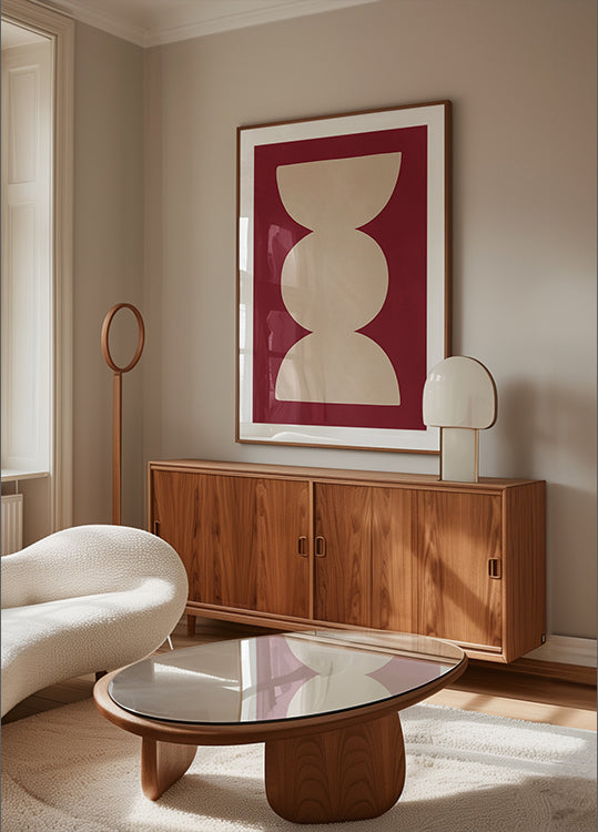 Curved Symmetry Plakat - Posterbox