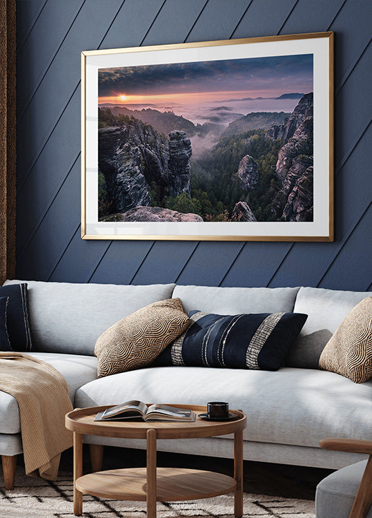 Východ slunce na skalách