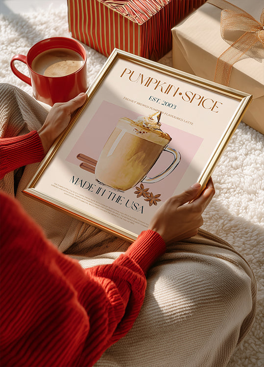 Podzimní Latte Delight Plakát