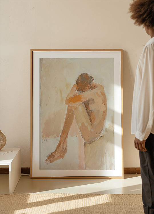 Žena V Koupelně Plakát