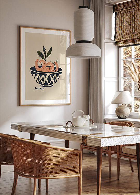 Plakát mísa s krevetami