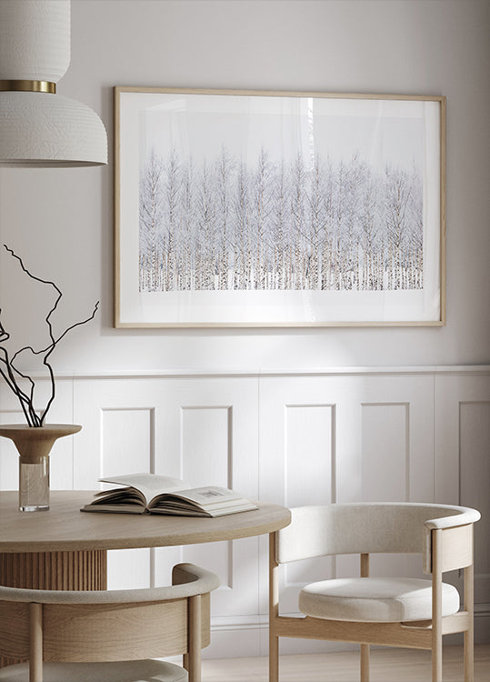 Winter birches Plakat