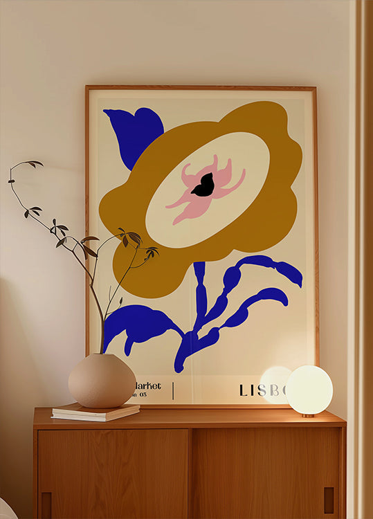 Květinový trh. Lisabonský plakát